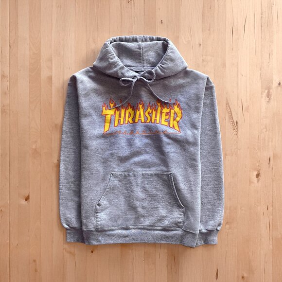 Classic Thrasher Flame Logo Hoodie Mens Small - Picture 1 of 5
